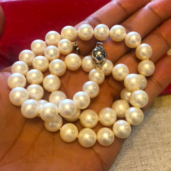 Freshwater pearl necklace. Excellent condition. - Picture 7 of 9